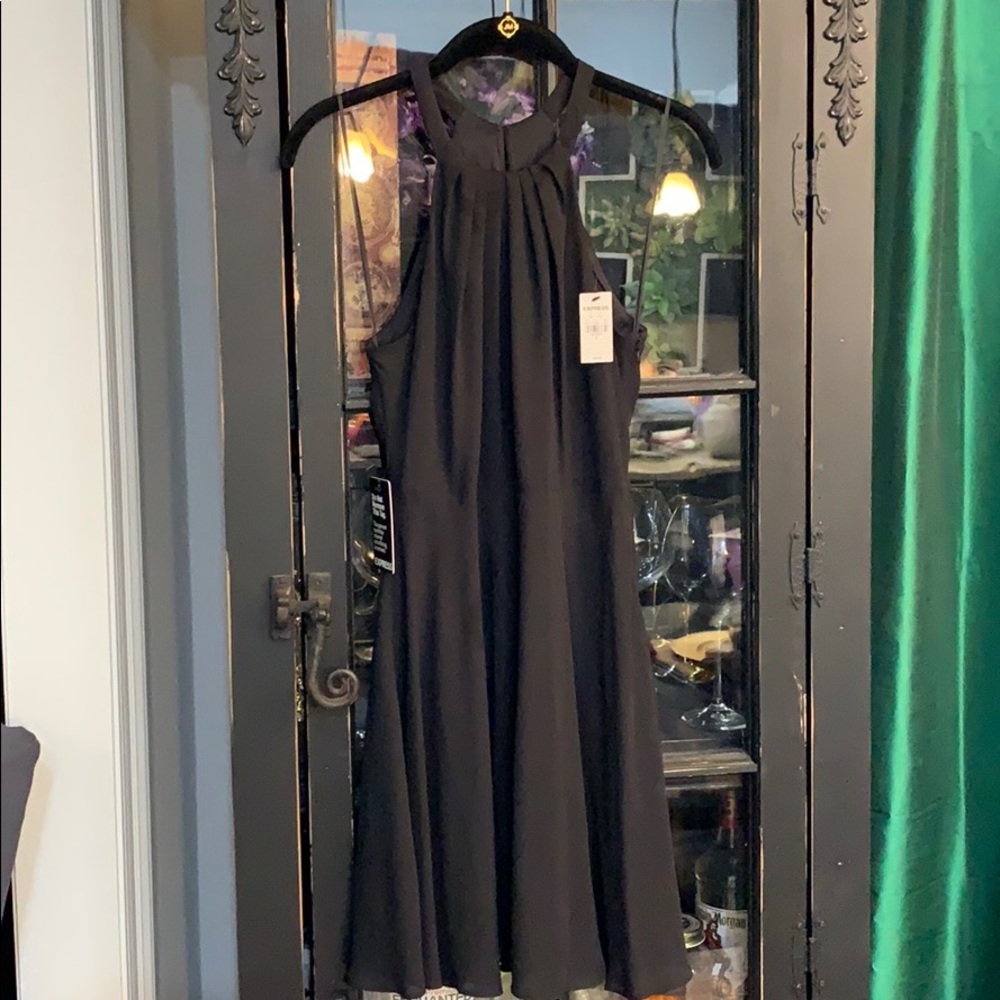 Express black cocktail dress